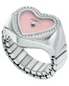 Fossil Women Heart Watch Ring Watch