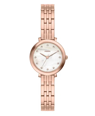 Fossil Women's Heidi Three-hand Rose Gold-tone Stainless Steel Watch 26mm