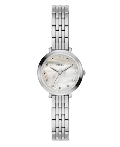 Fossil Women's Heidi Three-hand Stainless Steel Watch 26mm In Silver