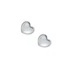 Fossil Women's I Heart You Stainless Steel Stud Earrings In Metallic