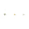 Fossil Women's Initials Gold-tone Brass Stud Earring Set In Gold