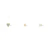 Fossil Women's Initials Gold-tone Brass Stud Earring Set In Gold