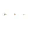 Fossil Women's Initials Gold-tone Brass Stud Earring Set In Gold