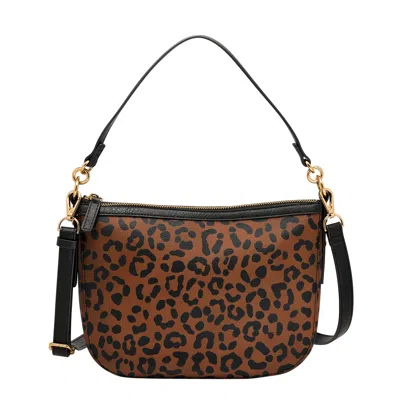 Fossil Women's Jolie Printed Crossbody In Brown