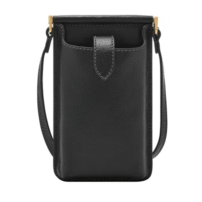 Fossil Women's Kaia Litehide Leather Phone Bag In Black