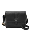 Fossil Kinley Small Leather Crossbody Bag In Black