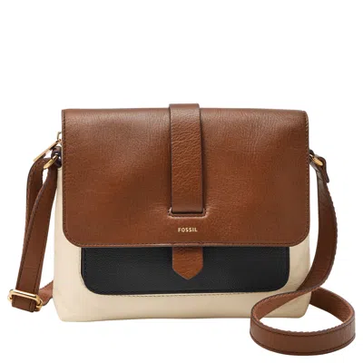 Fossil Women's Kinley Leather Small Crossbody In White