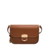 Fossil Women's Lennox Smooth Leather Small Flap Crossbody In Brown