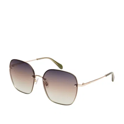 Fossil Women's Lorena Square Sunglasses In Gold