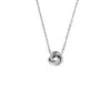 FOSSIL WOMEN'S LOVE KNOT STAINLESS STEEL STATION NECKLACE