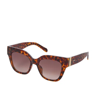 Fossil Women's Lyla Cat Eye Sunglasses In Orange