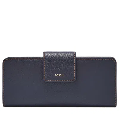 Fossil Women's Madison Litehide Leather Tab Clutch In Gold