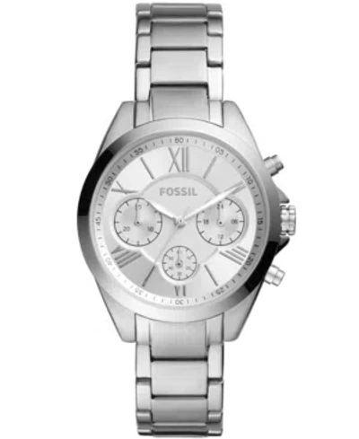 Fossil Women's Modern Courier Chronograph Stainless Steel Silver-tone Watch 36mm
