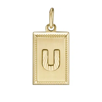 Fossil Women's Oh So Charming Gold-tone Stainless Steel Initial Charm