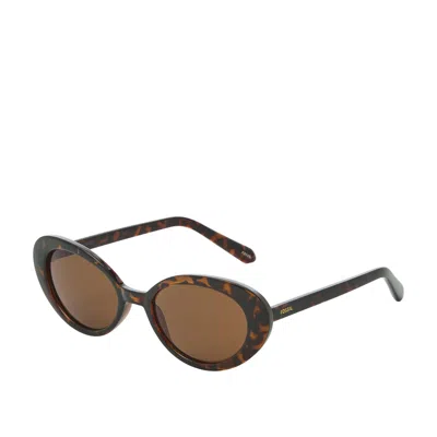 Fossil Women's Oval Sunglasses In Pattern