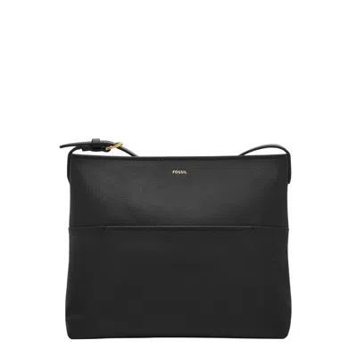 Fossil Women's Phoebe Leather Large Crossbody In Black