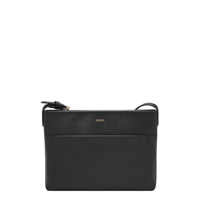 Fossil Women's Phoebe Leather Small Crossbody In Black