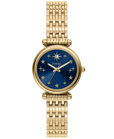 Fossil Women's Quartz Carlie Stainless Steel Watch, 28mm In Transparent