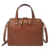 Fossil Women's Rachel Leather Satchel In Brown