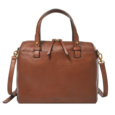 Fossil Women's Rachel Leather Satchel In Brown