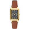 Fossil Women's Raquel Three-hand Date Medium Brown Genuine Leather Watch, 23mm In Grey