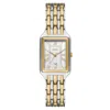 Fossil Raquel Three Hand Watch, 23mm X 38mm In Silver