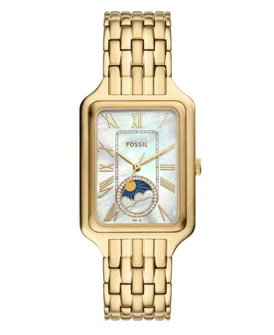 Fossil Women's Raquel Sun Moon Multifunction Gold-tone Stainless Steel Watch, 29mm