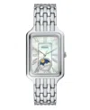 Fossil Women's Raquel Sun Moon Multifunction Stainless Steel Watch, 29mm In Silver-tone