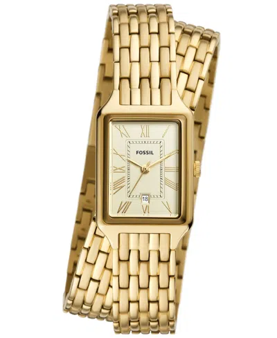 Fossil Women's Raquel Three-hand Date Gold-tone Stainless Steel Watch, 23mm In Assorted