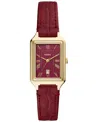 Fossil Women's Raquel Three-hand Date Red Croco Leather Watch, 23mm In Red