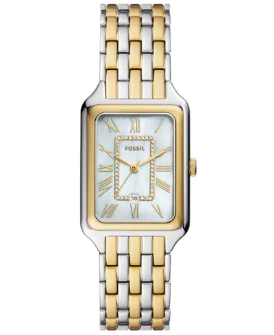 Fossil Women's Raquel Three-hand Date Two-tone Stainless Steel Watch, 26mm