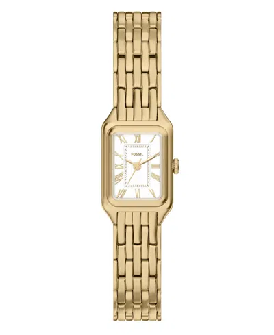 Fossil Women's Raquel Three-hand Gold-tone Stainless Steel Watch, 18mm