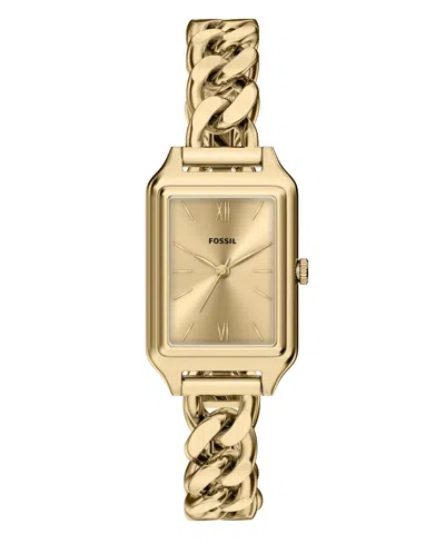 Fossil Women's Raquel Three-hand Gold-tone Stainless Steel Watch, 23mm