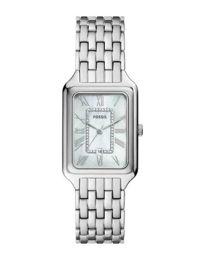 Fossil Women Raquel Watch In Silver-tone
