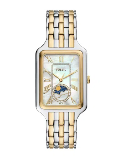 Fossil Women's Raquel Mother Of Pearl Dial Watch In Gold