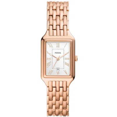 Fossil Women's Raquel White Dial Watch In Rose Gold