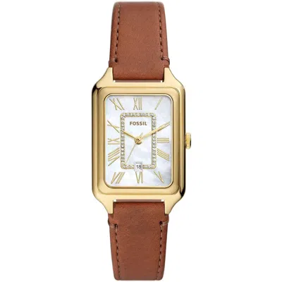 FOSSIL WOMEN'S RAQUEL WHITE MOP DIAL WATCH