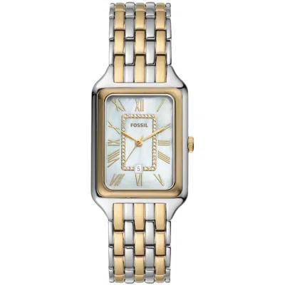 Fossil Women's Raquel Three-hand Date Two-tone Stainless Steel Watch, 26mm