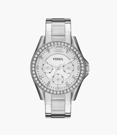 Fossil Women's Riley Stainless Steel Bracelet Watch 38mm Es3202 In Gray