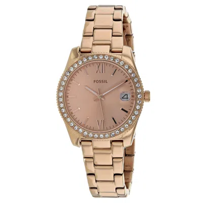 Fossil Women's Rose Gold Dial Watch