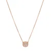 Fossil Women's Rose Gold-tone Stainless Steel Pendant Necklace In Gold
