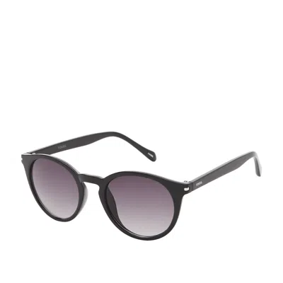 Fossil Women's Round Sunglasses In Black