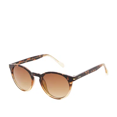Fossil Women's Round Sunglasses In Brown