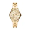 Fossil Women's Rye Multifunction, Gold-tone Alloy Watch In Gold