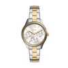 Fossil Women's Rye Multifunction, Silver-tone Alloy Watch In Multi