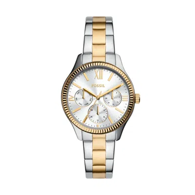 Fossil Women's Rye Multifunction, Silver-tone Alloy Watch