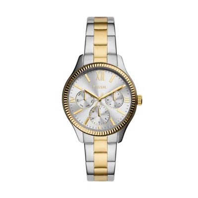Fossil Women's Rye Multifunction, Silver-tone Alloy Watch