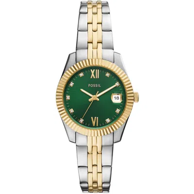 Fossil Women's Scarlette Green Dial Watch