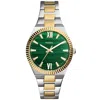 Fossil Women's Scarlette Three-hand Two-tone Stainless Steel Watch 38mm In Gold