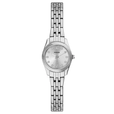 Fossil Women's Scarlette Mini Silver Dial Watch In Metallic